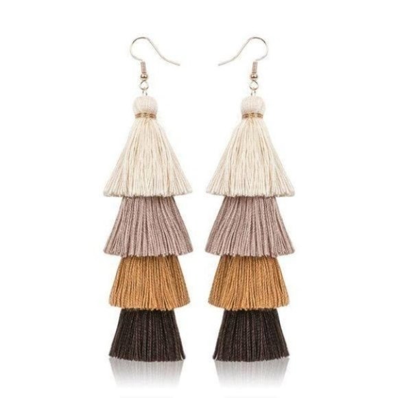 unbranded Jewelry - Multiple Layers Bohemian Tassel Earrings